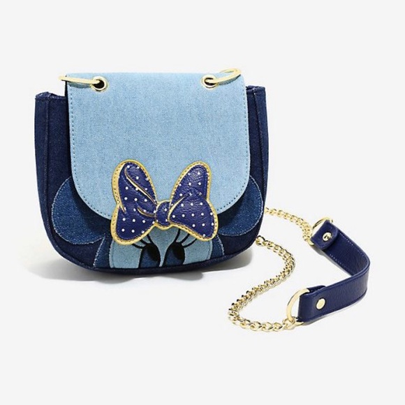 Loungefly Handbags - Loungefly Denim Minnie Mouse Purse
